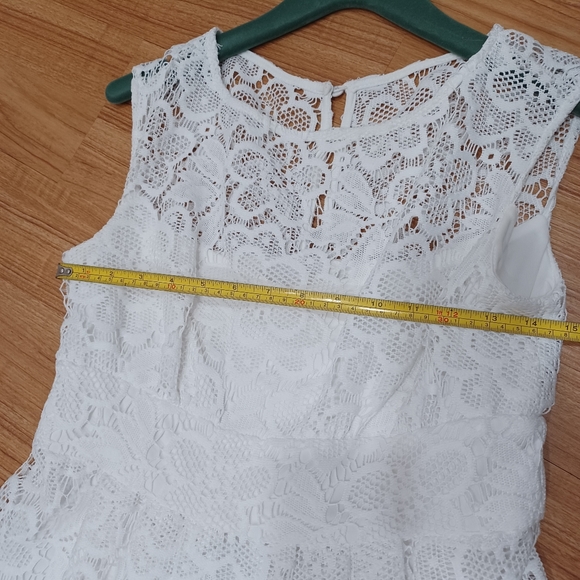 Sandra Darren women White Dress size 6 for all occasions - Picture 4 of 9